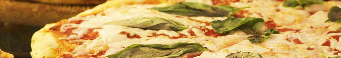 Eating Italian Pizza at Fox's Pizza Restaurant and Bar restaurant in Selbyville, DE.